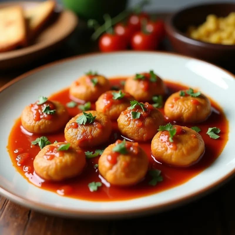 Albóndigas de Pollo en Salsa