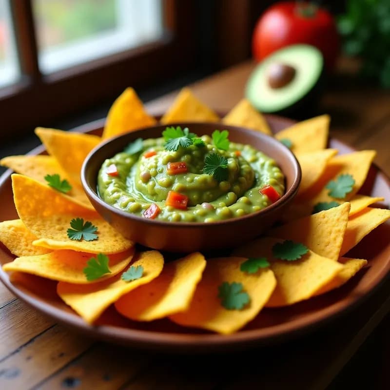Nachos Saludables de Boniato con Guacamole