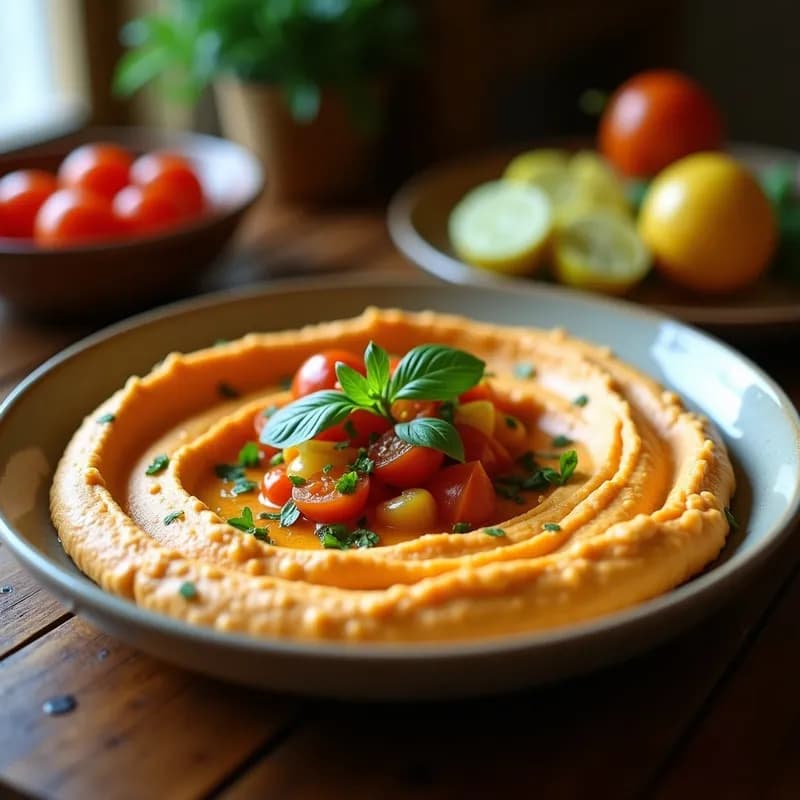 Hummus Rosa de Remolacha con Crudités
