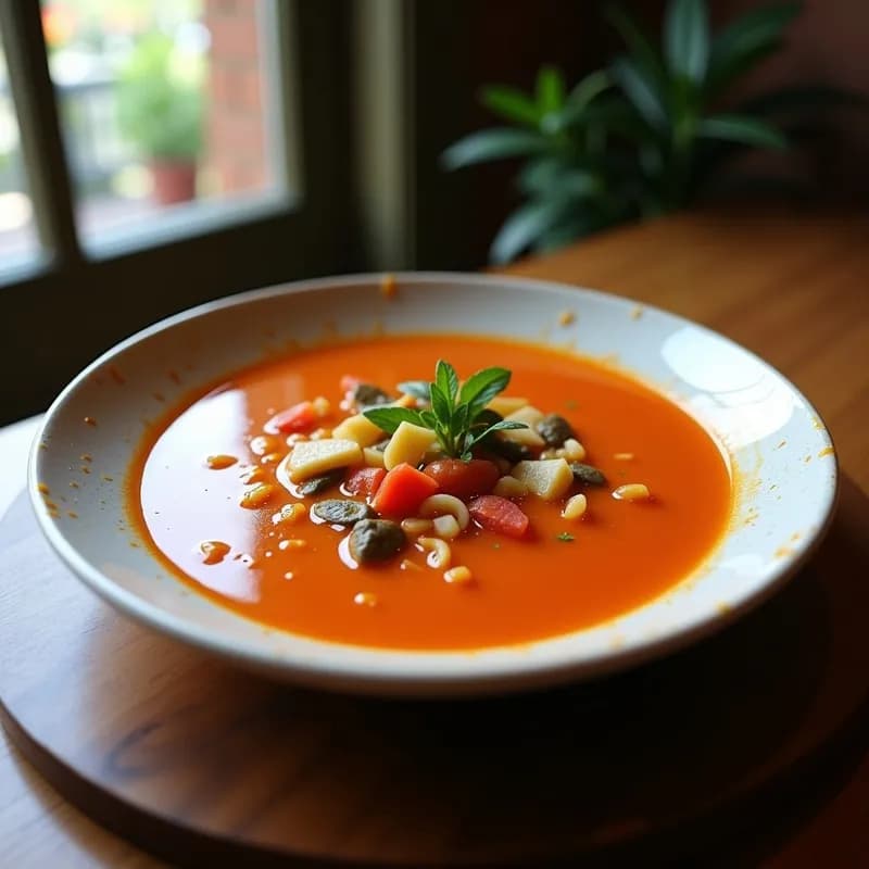 Sopa 'Quemagrasas' de Col, Apio y Tomate