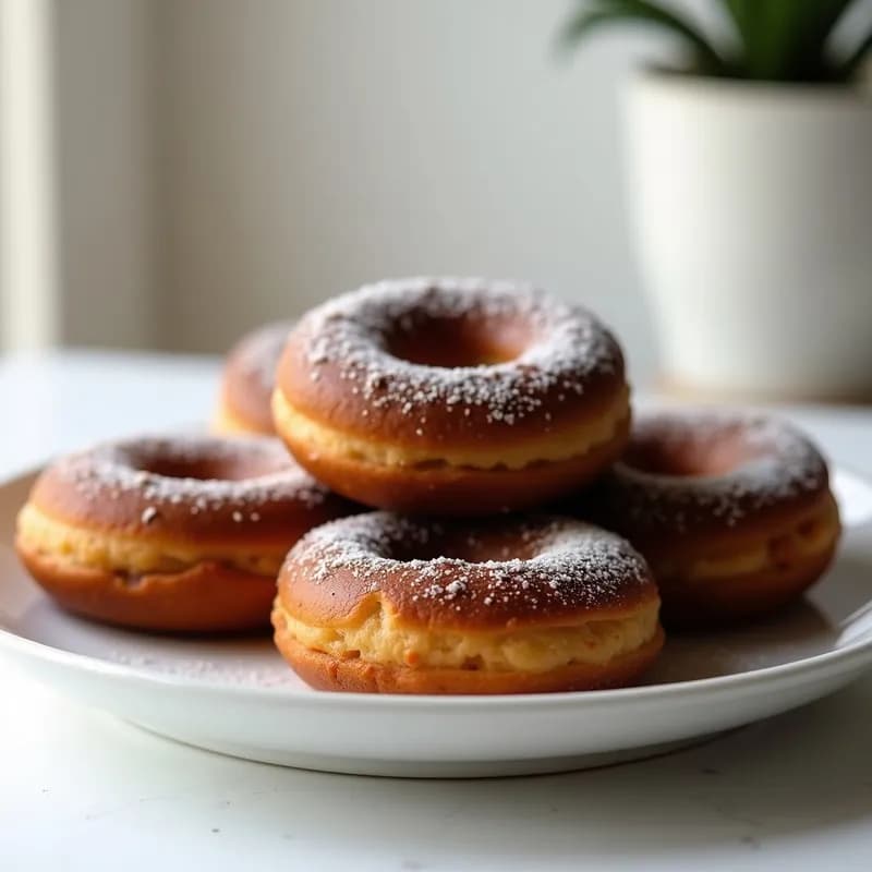 Donettes de Chocolate al Horno Saludables