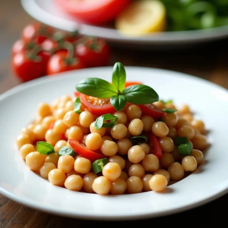 Ensalada de Garbanzos y Espinacas