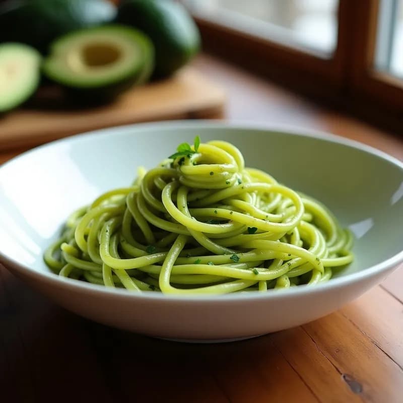 Zoodles con Pesto de Aguacate