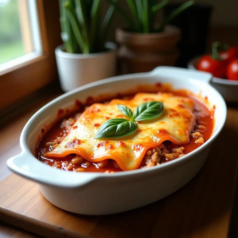 Lasaña de Calabacín y Carne Picada (Low Carb)