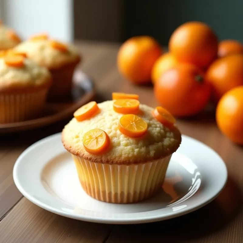 Muffins de Arándanos al Microondas