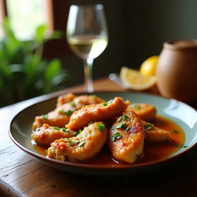Pollo al Ajillo