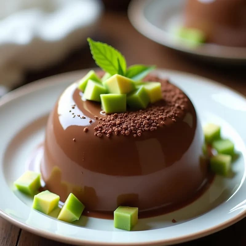 Mousse de Chocolate con Aguacate y Cacao Puro