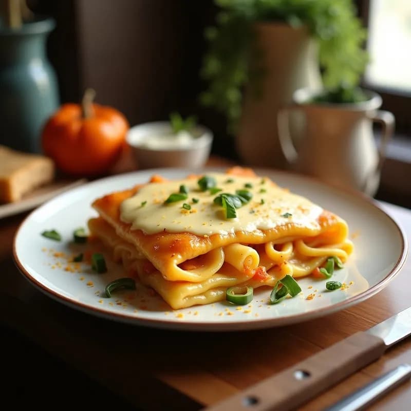 Lasaña de Calabaza y Queso de Cabra