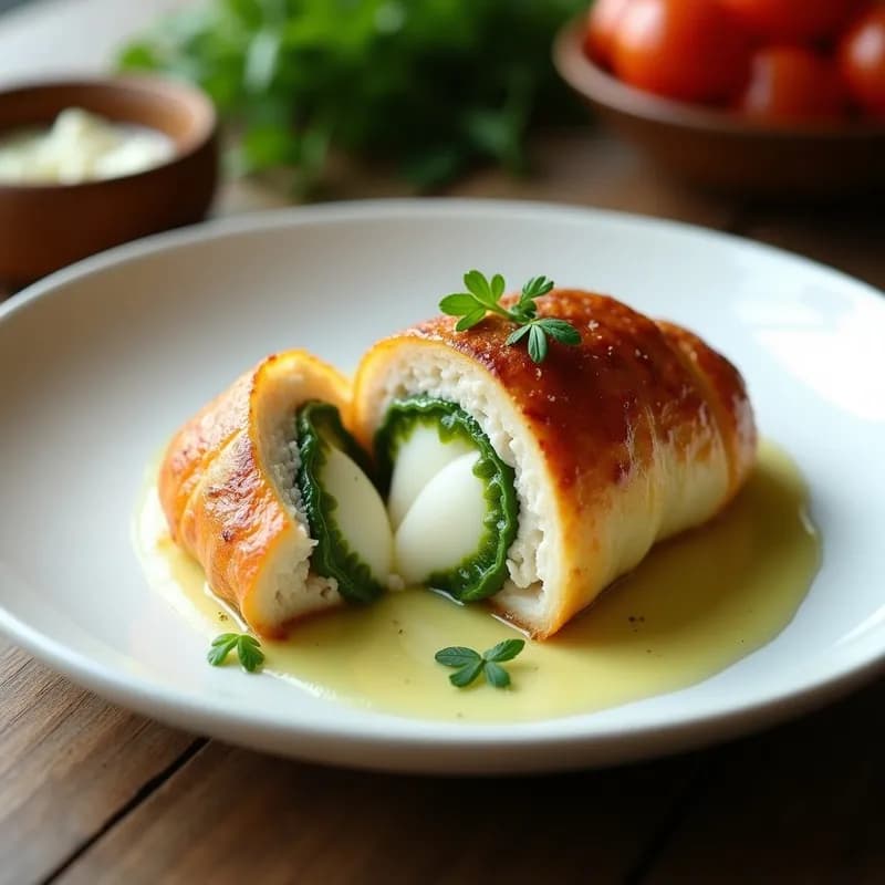 Pechugas Rellenas de Espinaca y Ricotta al Horno