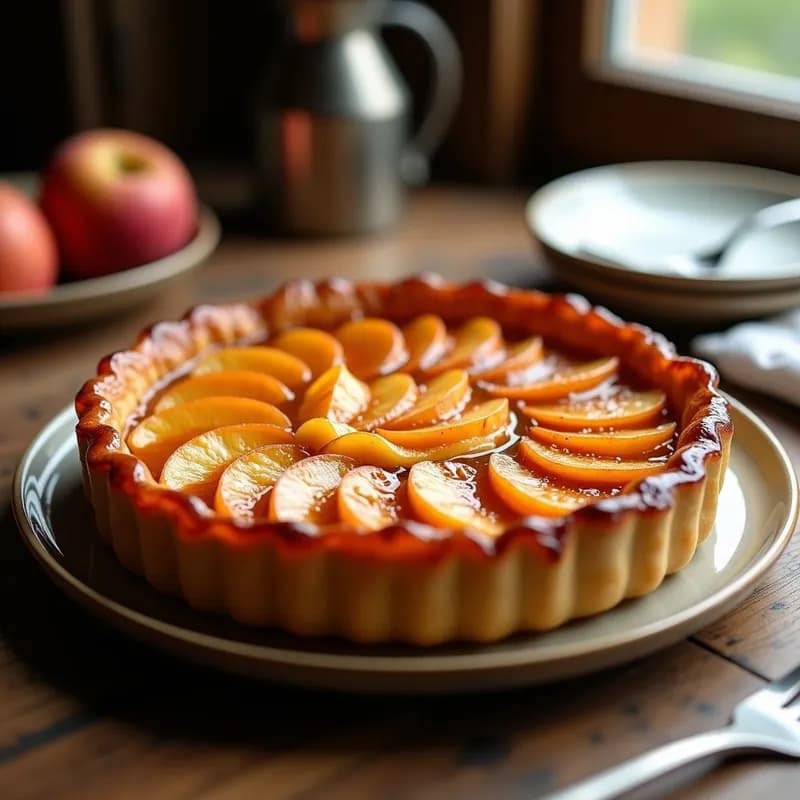 Tarta Tatin Rápida en Sartén