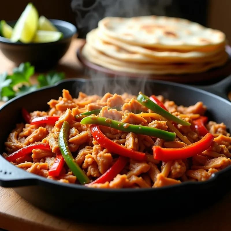 Fajitas de Aprovechamiento (Sobras de Pollo Asado)