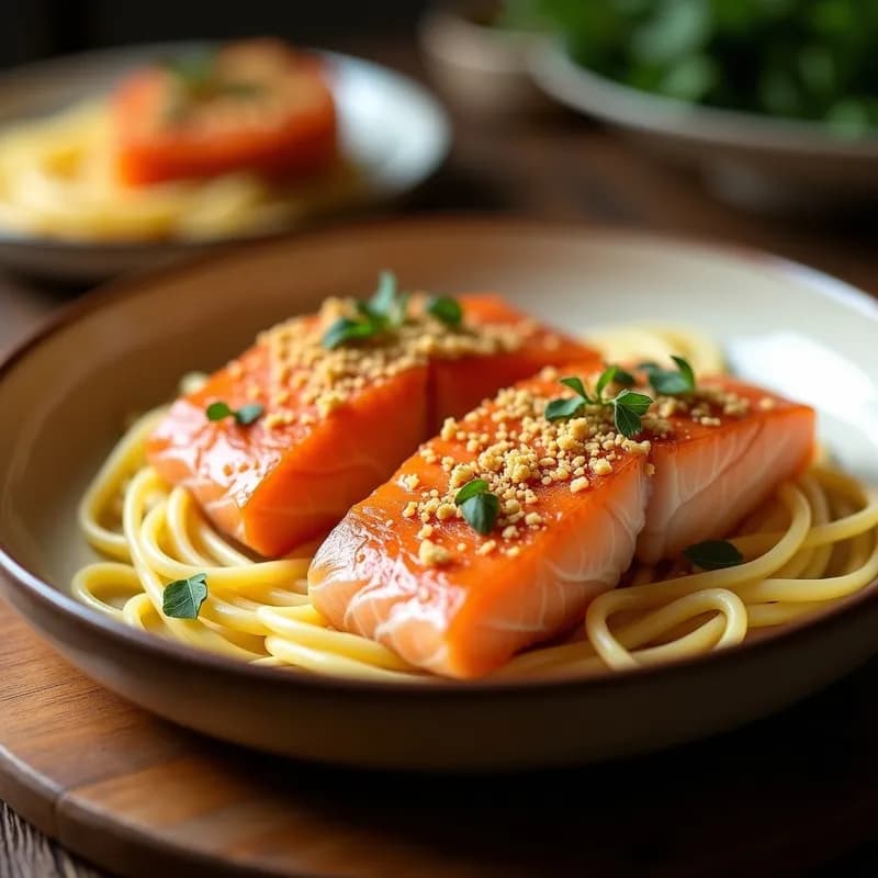 Salmón al Horno con Mostaza