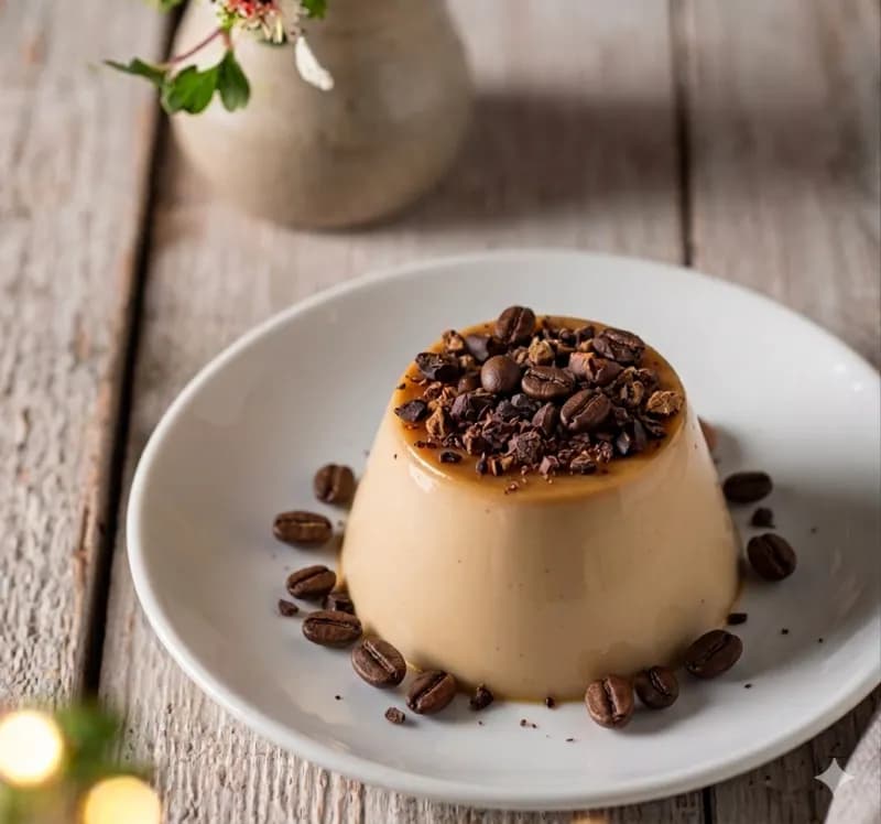 Panna Cotta de Café y Cardamomo: Receta Vegana Sin Horno en 10 Minutos