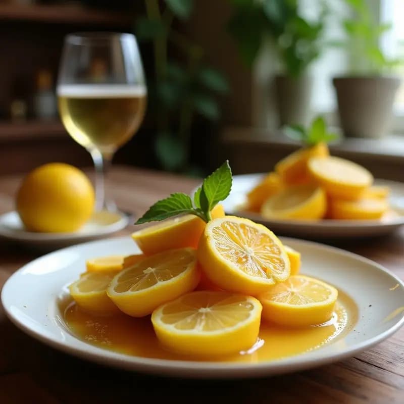Aceitunas Aliñadas con Limón Confitado y Tomillo: Aperitivo Árabe Rápido y Sin Cocción