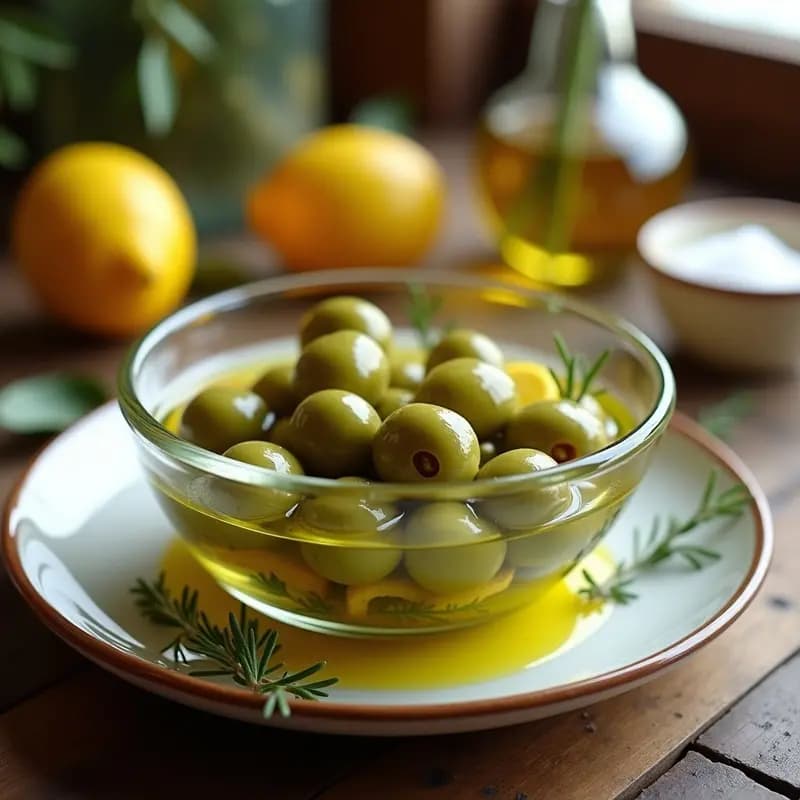 Aceitunas Aliñadas con Limón y Hierbas: Receta Andaluza para Aperitivos
