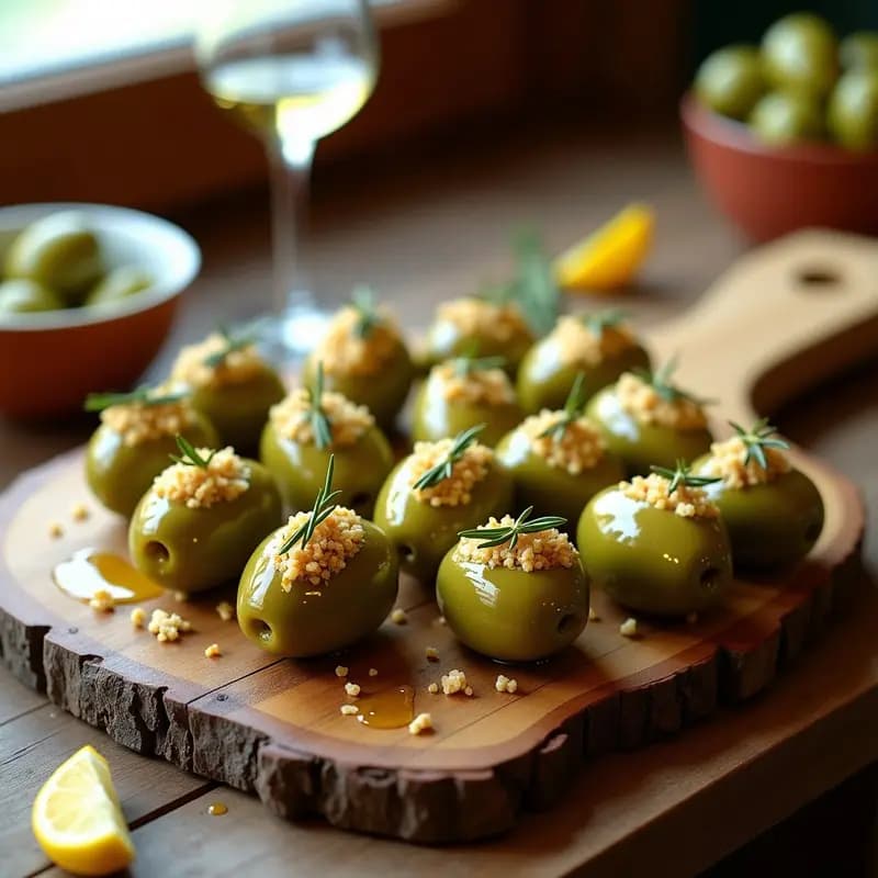 Aceitunas Rellenas de Anchoas y Limón: Aperitivo Español Keto y Alto en Omega-3 en 10 Minutos