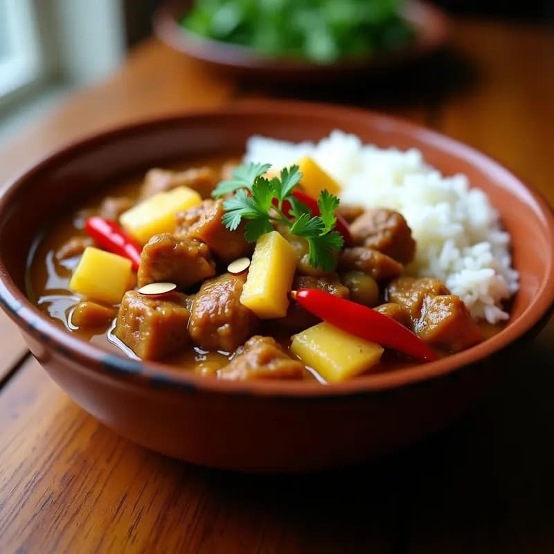 Adobo de Cerdo con Salsa de Piña y Chile: Receta Filipina en Olla Lenta