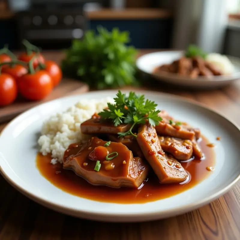 Bulo de Cerdo al Estilo Filipin: Adobo con Salsa de Soja y Vinagre