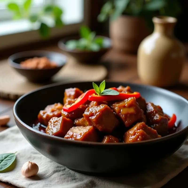 Adobo Filipino de Cerdo con Vinagre de Cauchy y Ajo: Receta Tradicional en Airfryer