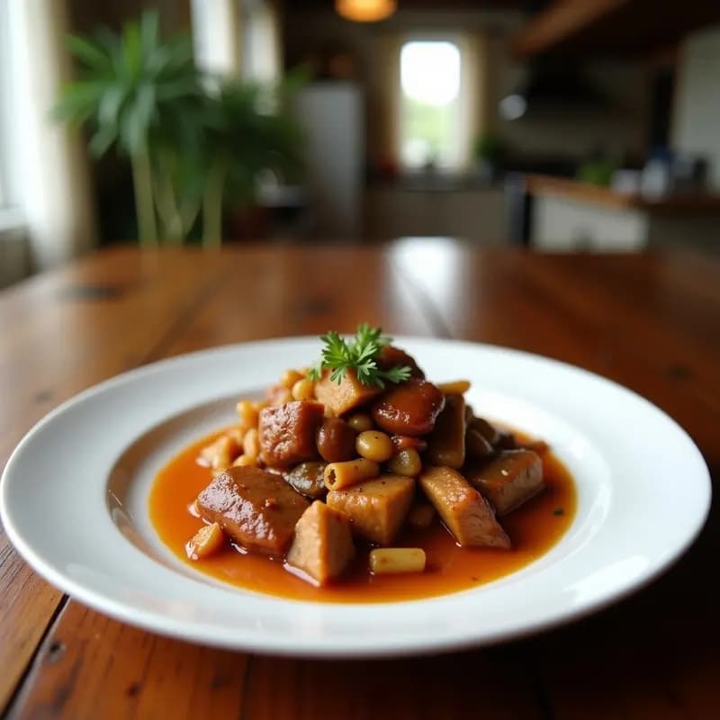 Adobo Filipino de Cerdo: Receta Tradicional en Olla Lenta con Salsa de Soja y Vinagre