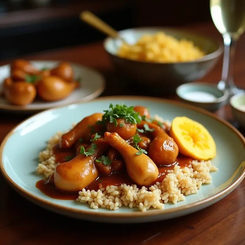Adobo Filipino de Pollo con Piña: Receta en Olla Exprés con Toque Dulce
