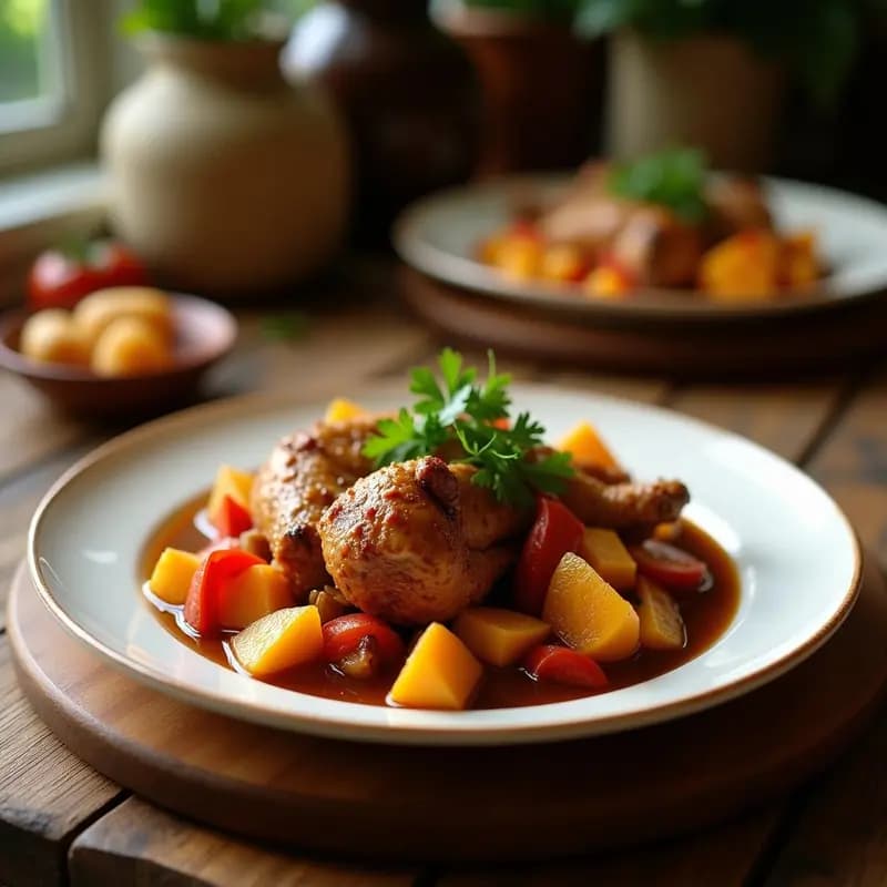 Binibining Pilipinas Adobo de Pollo en Vinagre de Caña: Receta Filipina en Olla Lenta