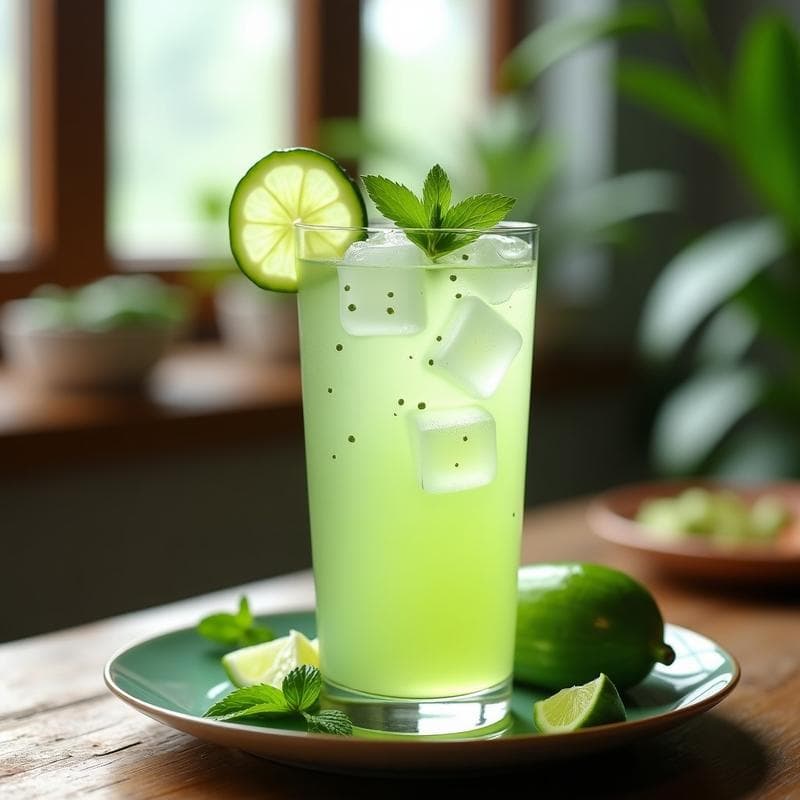 Agua Fresca de Pepino y Apio con Aloe Vera: Bebida Detox y Diurética en 5 Minutos