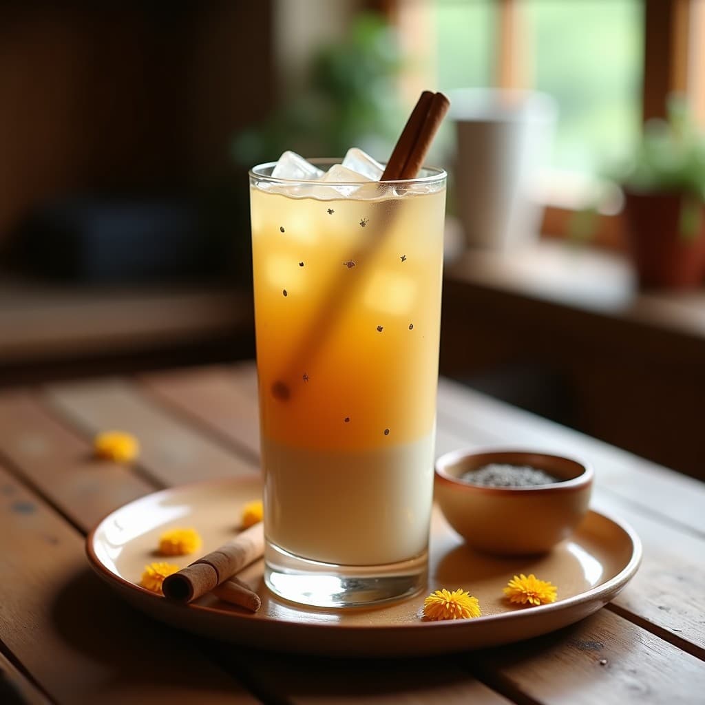 Agua de Horchata con Canela y Semillas de Chía: Bebida Mexicana Vegana y Refrescante
