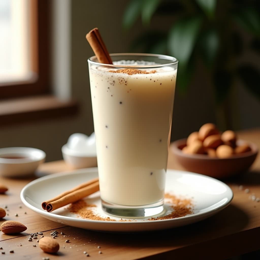Bebida de Agua de Horchata con Semillas de Chía: Refresco Mexicano Sin Azúcar