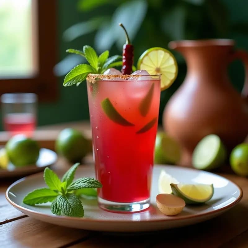 Agua de Jamaica y Jengibre: Bebida Mexicana Detox con Toque Picante