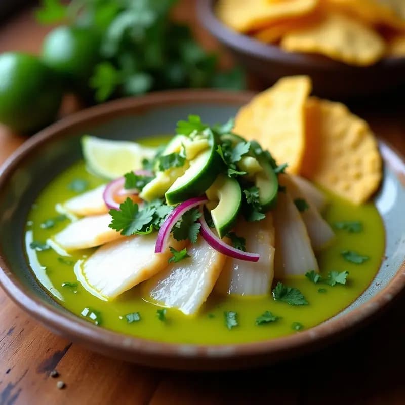 Aguachile de Pescado Blanco con Chile Verde y Limón: Receta Mexicana Picante y Fresca