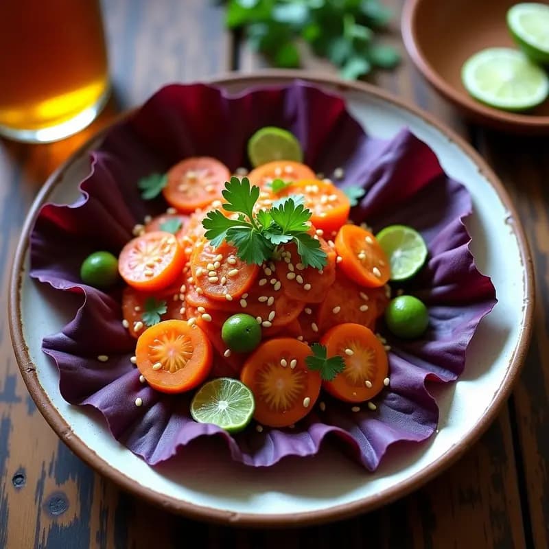 Aguachile de Zanahoria y Jitomate: Receta Mexicana Vegana con Toque Ácido