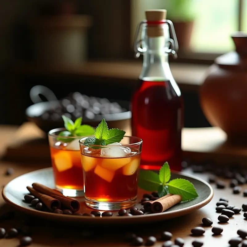 Aguardiente de café colombiano: Cóctel Tradicional con Canela y Panela en Olla