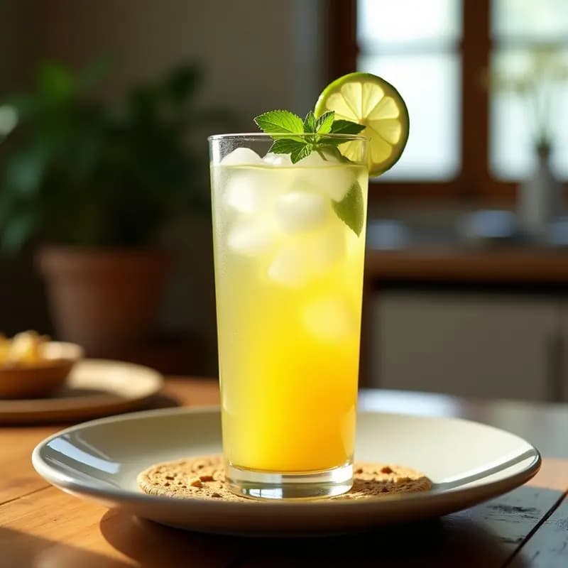 Aguardiente de Caña con Hierbas Andinas: Cóctel Colombiano Sin Alcohol con Stevia