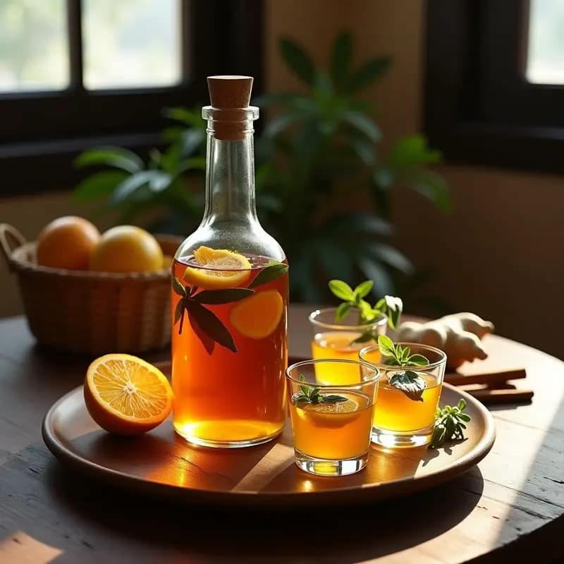 Aguardiente de Caña con Hierbas Amazonicas: Bebida Colombiana Tradicional y Digestiva