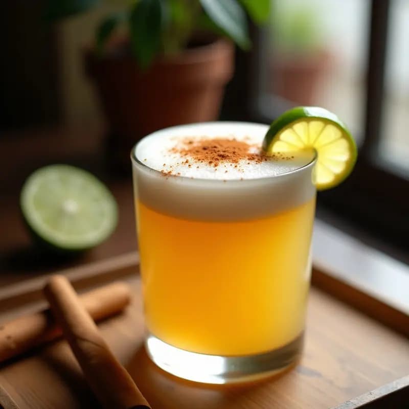 Aguardiente Sour con Limón y Canela: Bebida Colombiana Tradicional y Refrescante