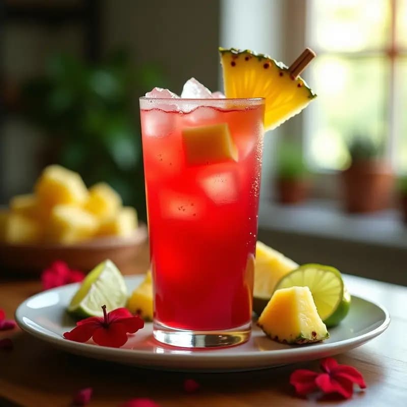 Aguas Frescas de Jamaica y Piña: Bebida Mexicana Detox y Refrescante