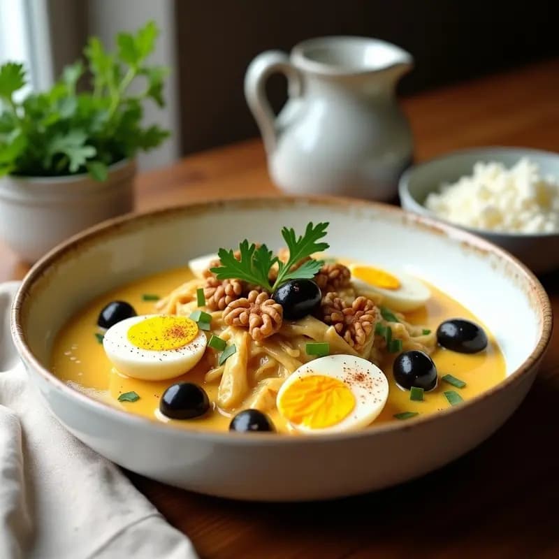 Ají de Gallina con Arequipe y Aceitunas: Receta Peruana en Versión Light