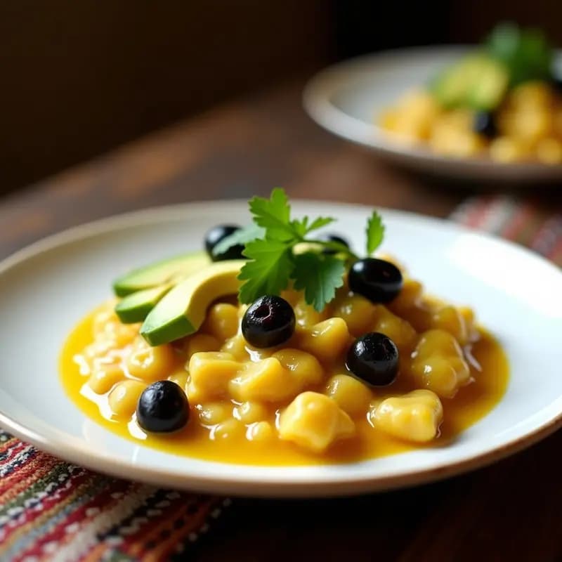 Ají de Gallina con Palta y Aceitunas: Receta Peruana en Airfryer con Toque Cremoso