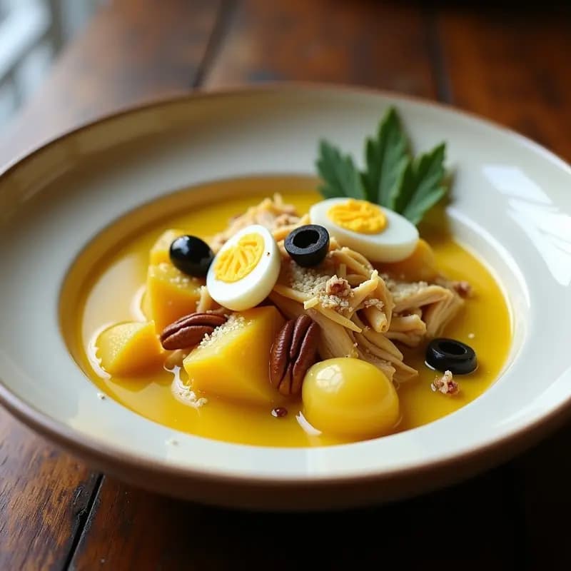Aji de Gallina con Papas Amarillas: Receta Peruana Cremosa con Aji Amarillo y Nueces