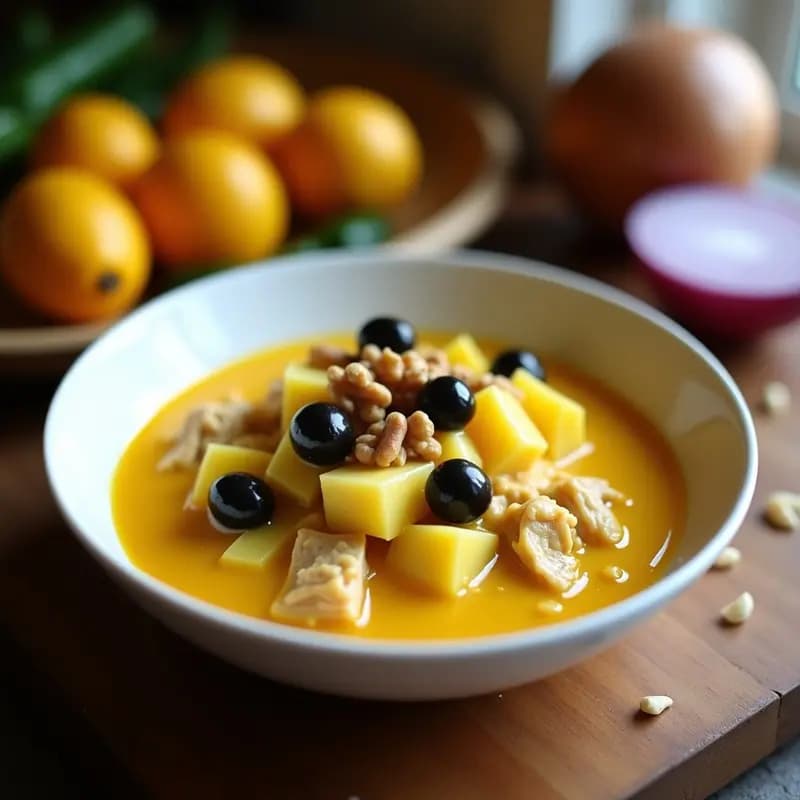 Ají de Gallina Peruano con Ají Amarillo: Receta en Olla Exprés con Patatas y Aceitunas