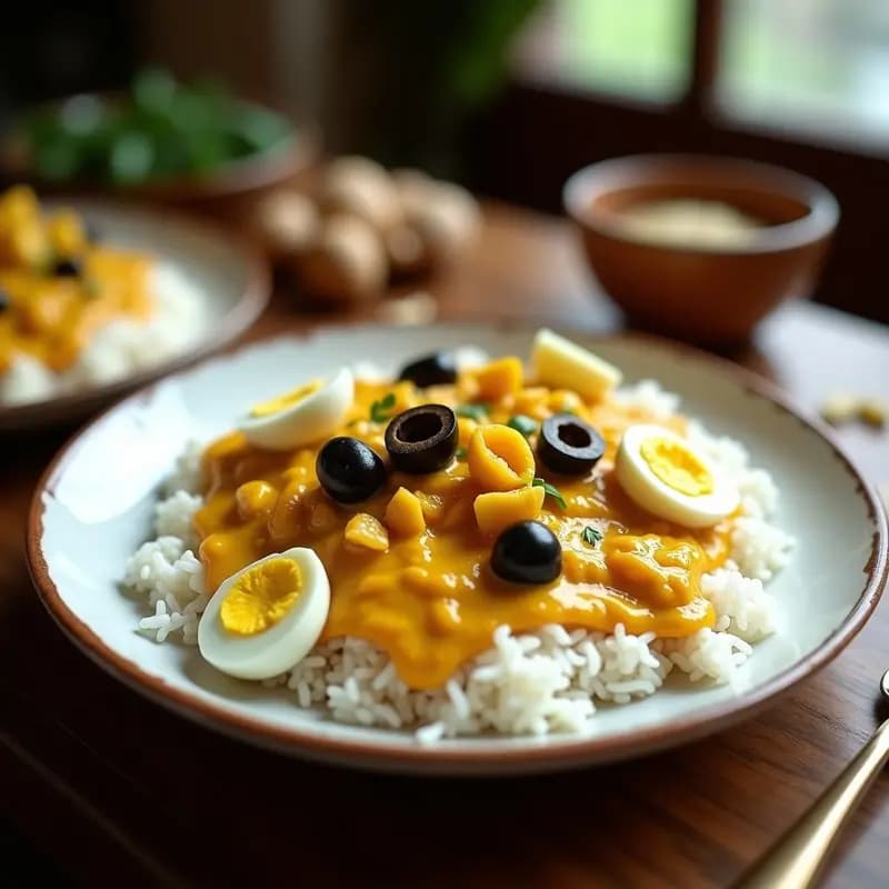 Ají de Gallina Peruano con Arroz Blanco: Receta Cremosa y Reconfortante