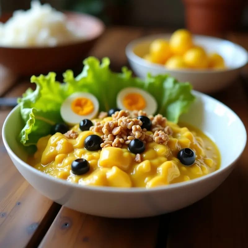 Aji de Gallina Peruano con Leche Evaporada y Aceitunas: Receta Cremosa en 20 Minutos