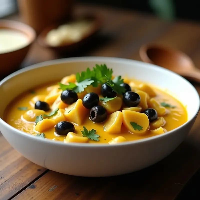 Aji de Gallina Vegano con Seta Portobello: Receta Peruana en Olla Express