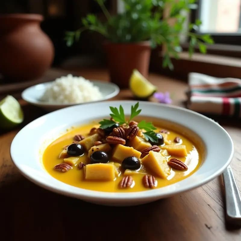 Ají de Gallina Vegano con seitán y Nueces: Receta Peruana en Olla Lenta