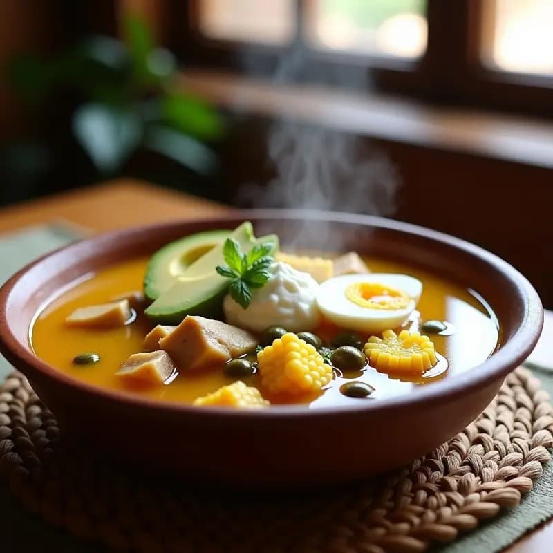 Ajiaco Colombiano con Pollo, Tres Papas y Mazorcas: Receta Bogotá en Thermomix