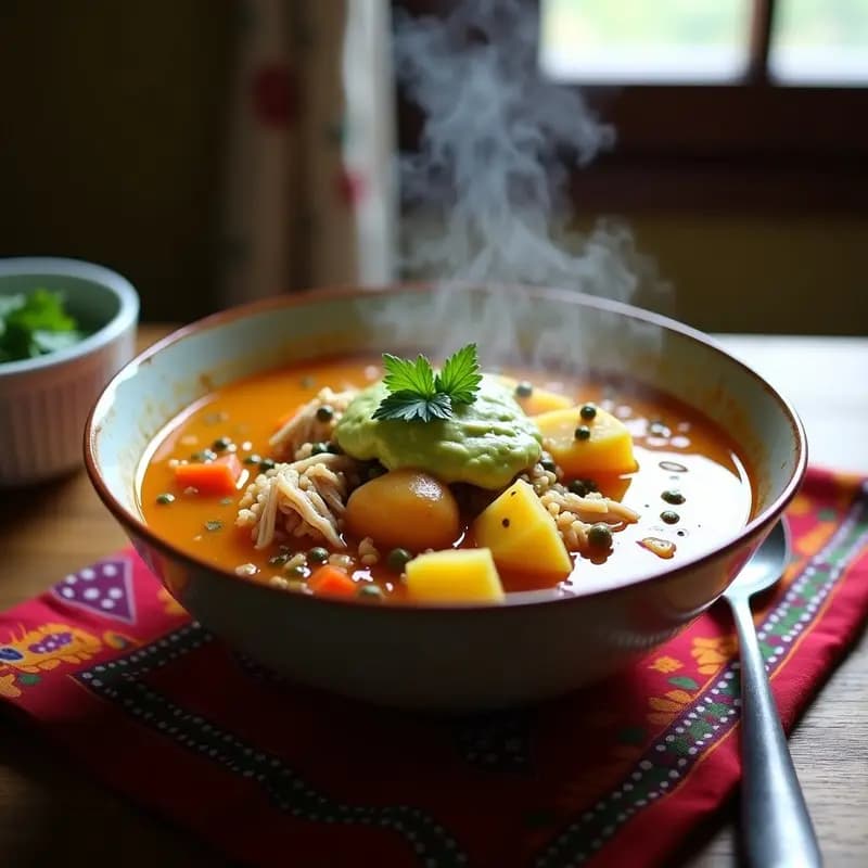 Ajiaco colombiano con Quinoa y Pollo: Receta Tradicional en Olla Exprés