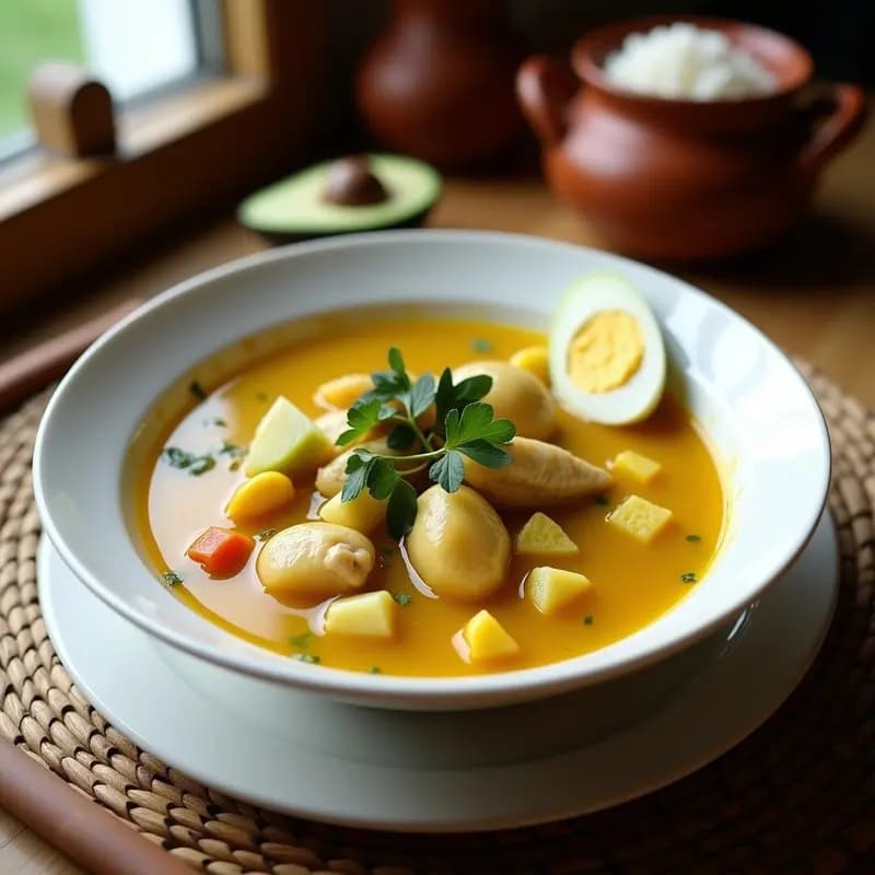 Ajiaco Santéfeño con Pollo y 3 Tipos de Papa: Receta Colombiana Tradicional en Olla a Presión