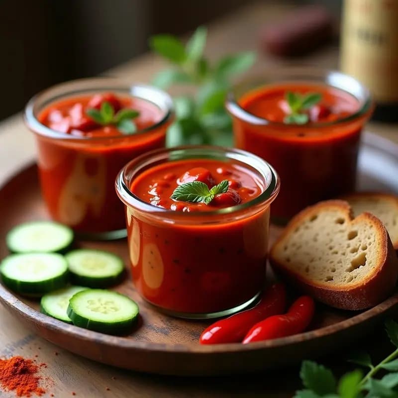 Ajvar Balcánico de Pimiento Rojo y Berenjena: Dip Vegano y Sin Azúcar para Tupper
