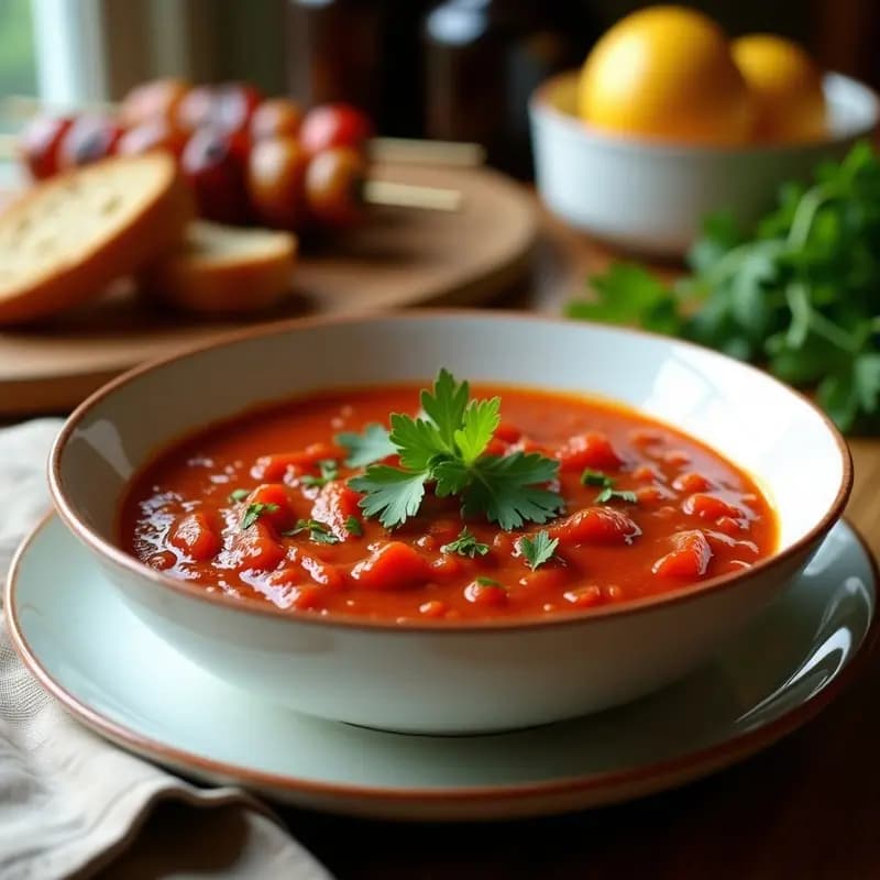 Ajvar de Pimiento Asado y Berenjena: Salsa Balcánica Sin Azúcar para Parrilladas